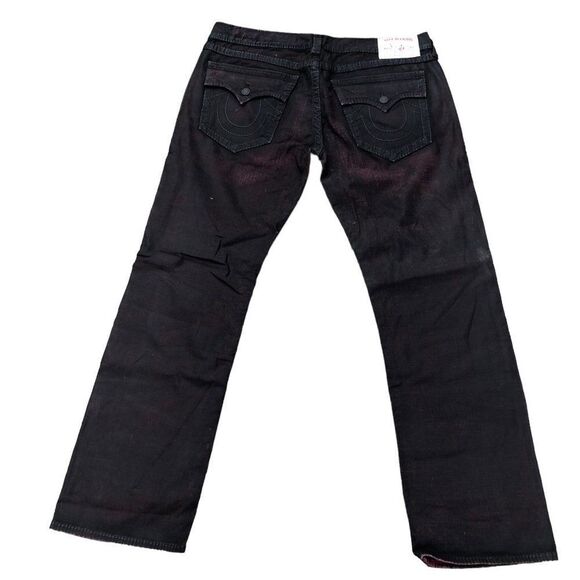RARE True Religion Jeans Size 40 STRAIGHT Red Flap T - Picture 7 of 10